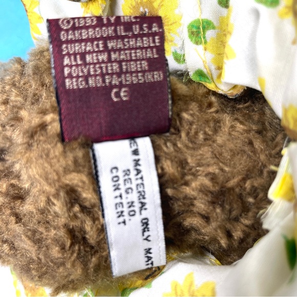 Ty Beanie Susannah Sunflower Bear Plush Teddy - Picture 8 of 12